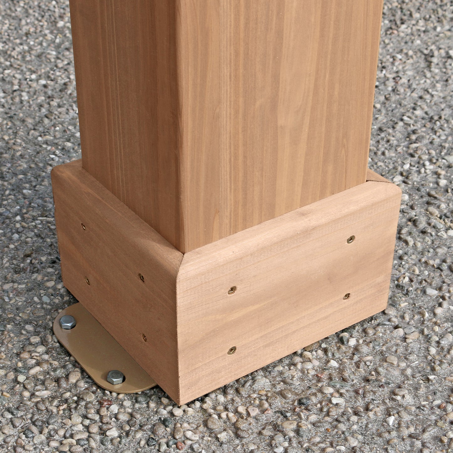 Yardistry 12x12 ft. Wood Gazebo with Aluminum Roof