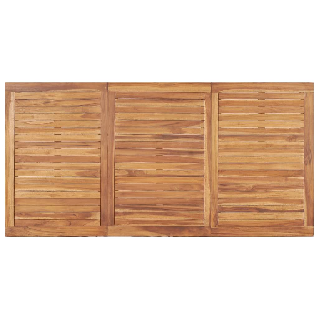 7 Piece Garden Dining Set Solid Teak Wood