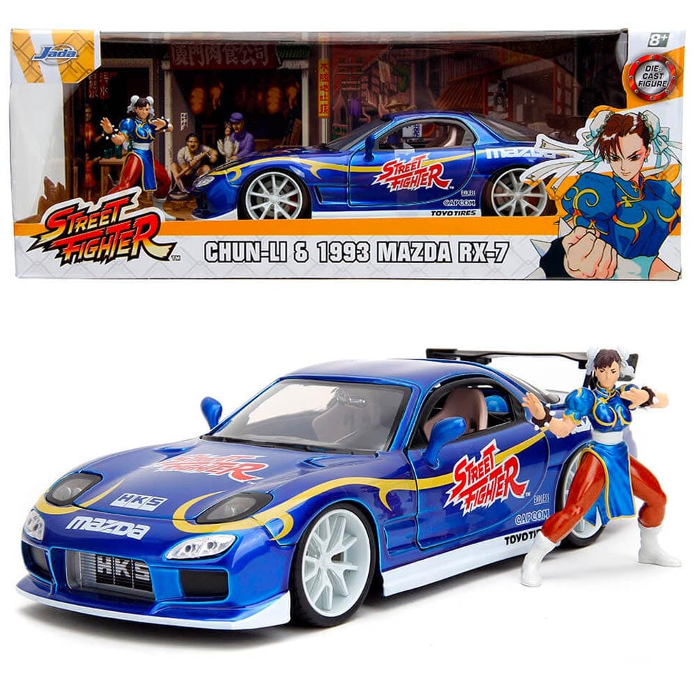 JADA Toys Jada - Street Fighter 1993 Mazda Rx7 1:24