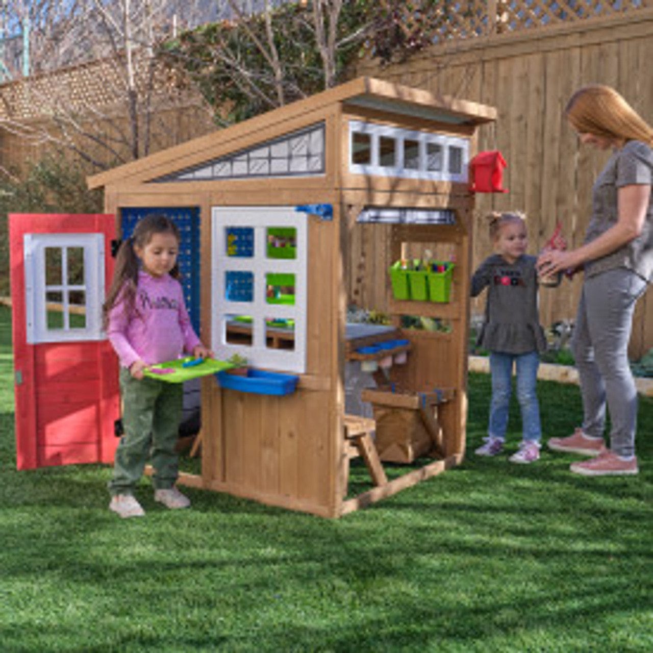 KidKraft Outdoor Kidkraft Hobby Workshop Wooden Playhouse