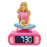 Lexibook - Barbie Digital 3D Alarm Clock with Night Light and Sound Effects