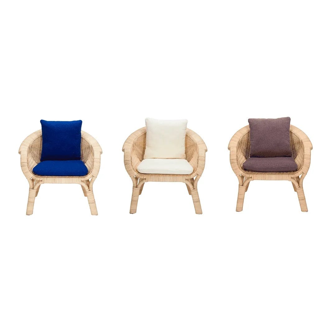 Café Rattan Chair - White