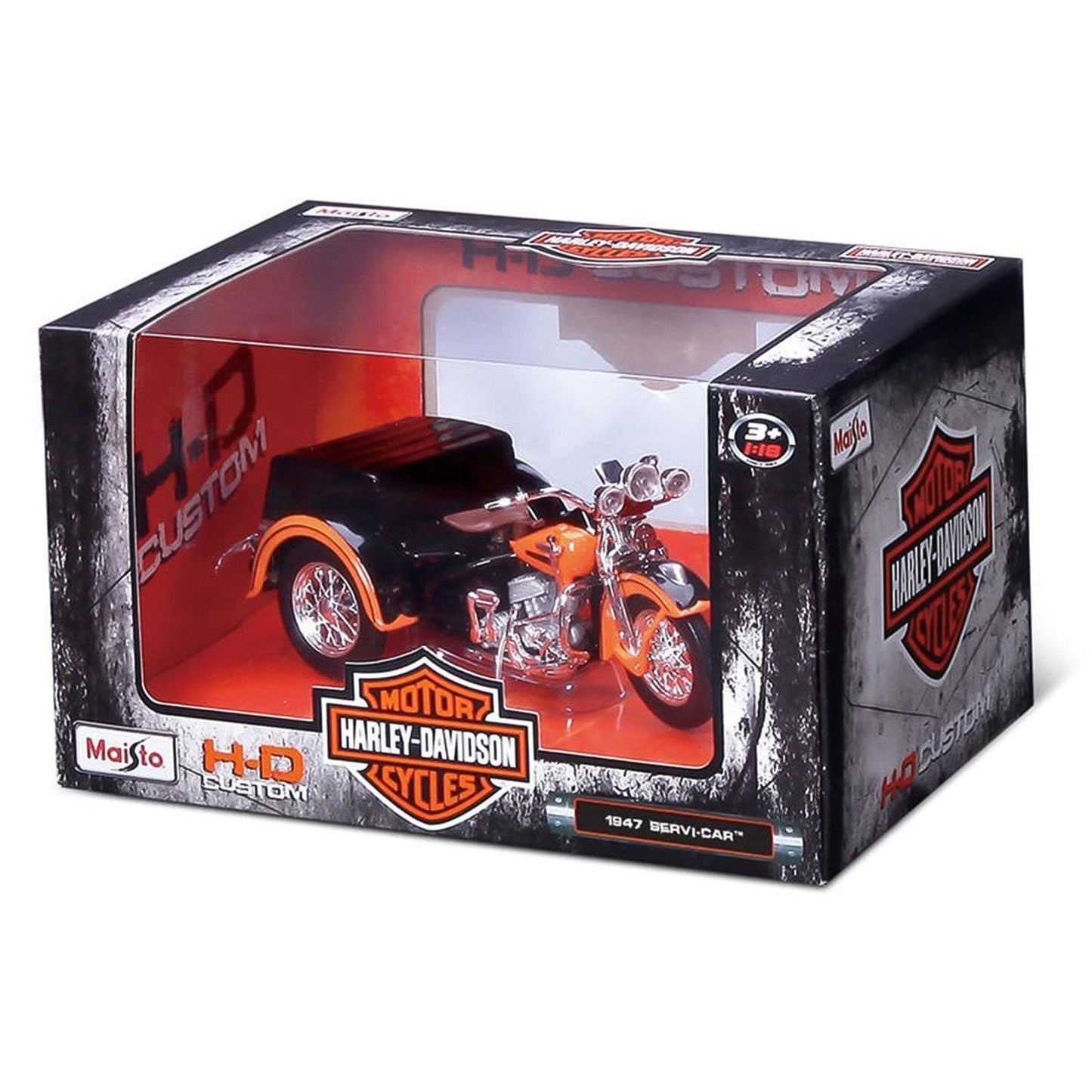 Maisto Toys 1:18 Harley Davidson Side Car - Servi Car