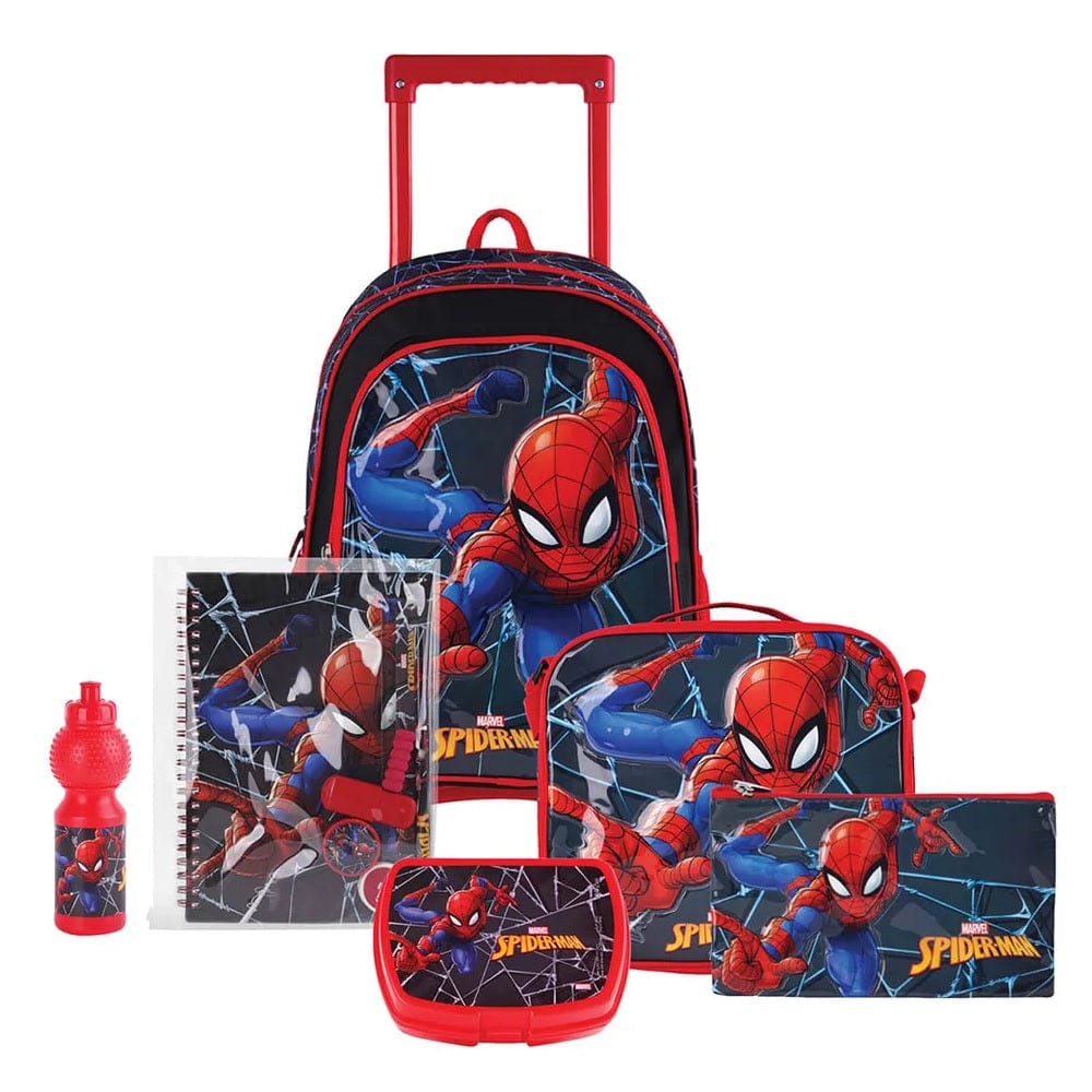 MARVEL School Marvel Spiderman Web Sling Time V2 6in1 Box Set 16"