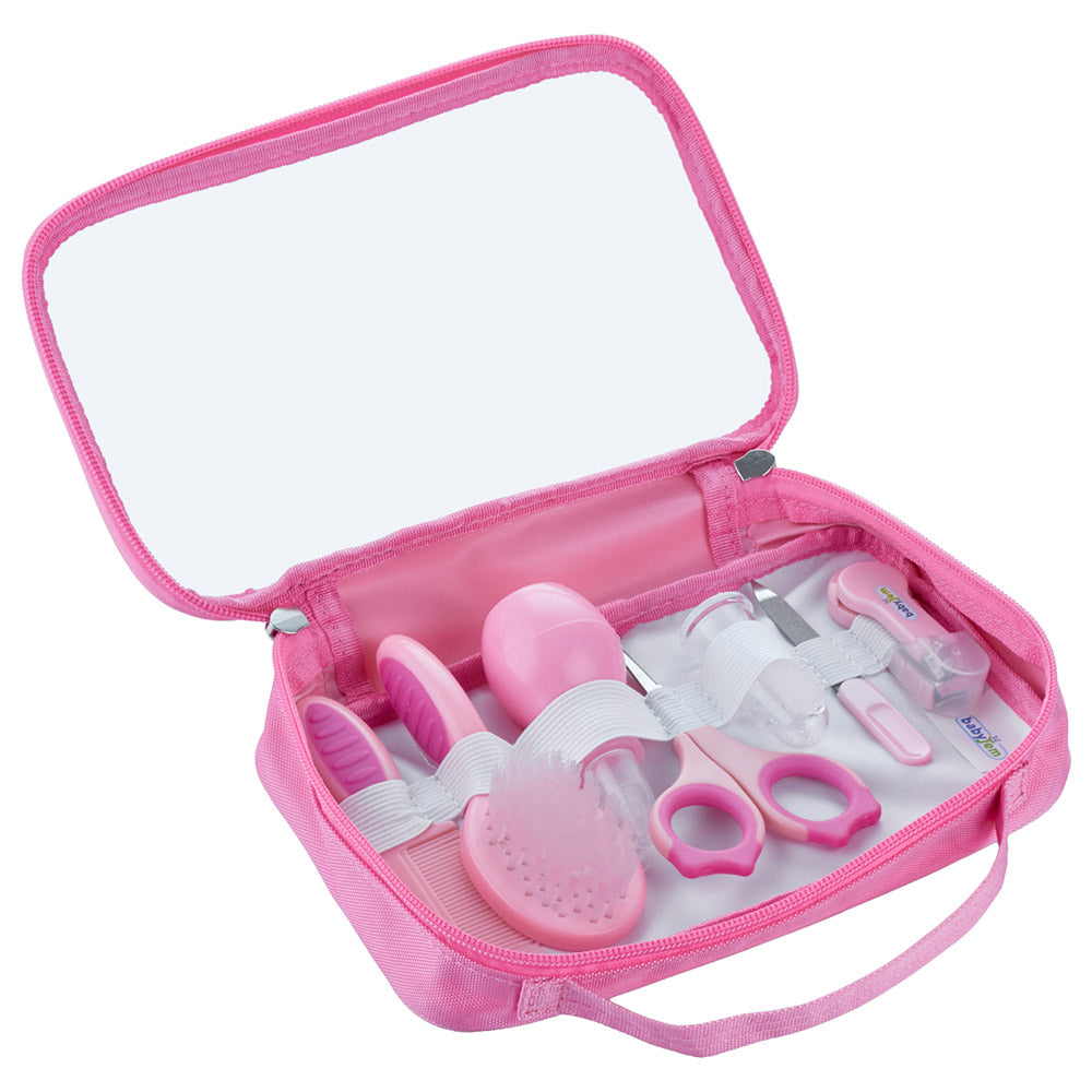 Babyjem - 7-Piece Baby Grooming Set for Babies - Newborn - Pink - 0 Months+