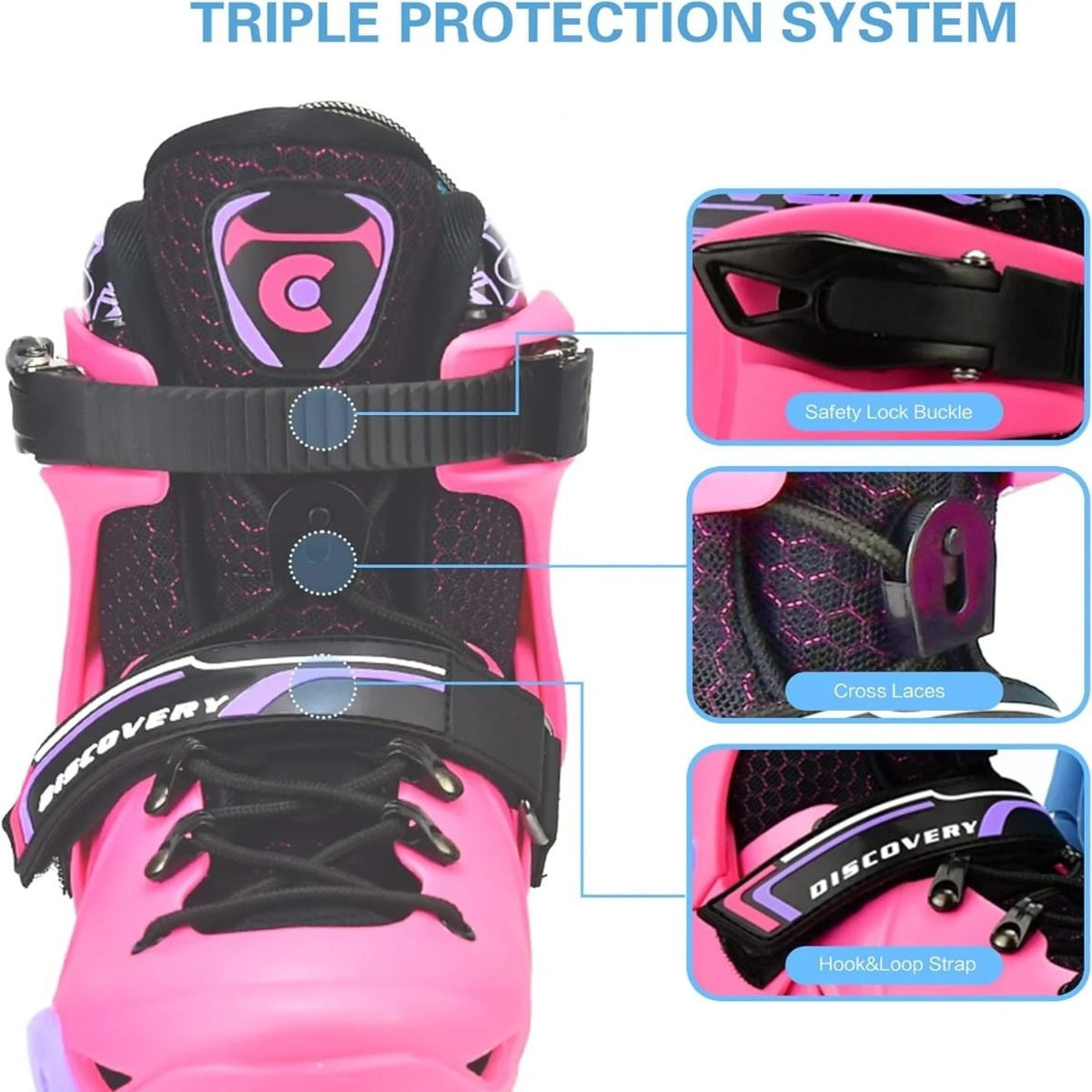 Micro - Discovery Skating Shoes With Brake Set 33-36 EU - Pink