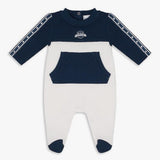 MOON 100% Cotton Sleepsuit 3-6M Blue - Navy Sports