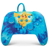 Nintendo Gaming PowerA Tie Dye Pikachu Enhanced Wired Controller Nintendo Switch