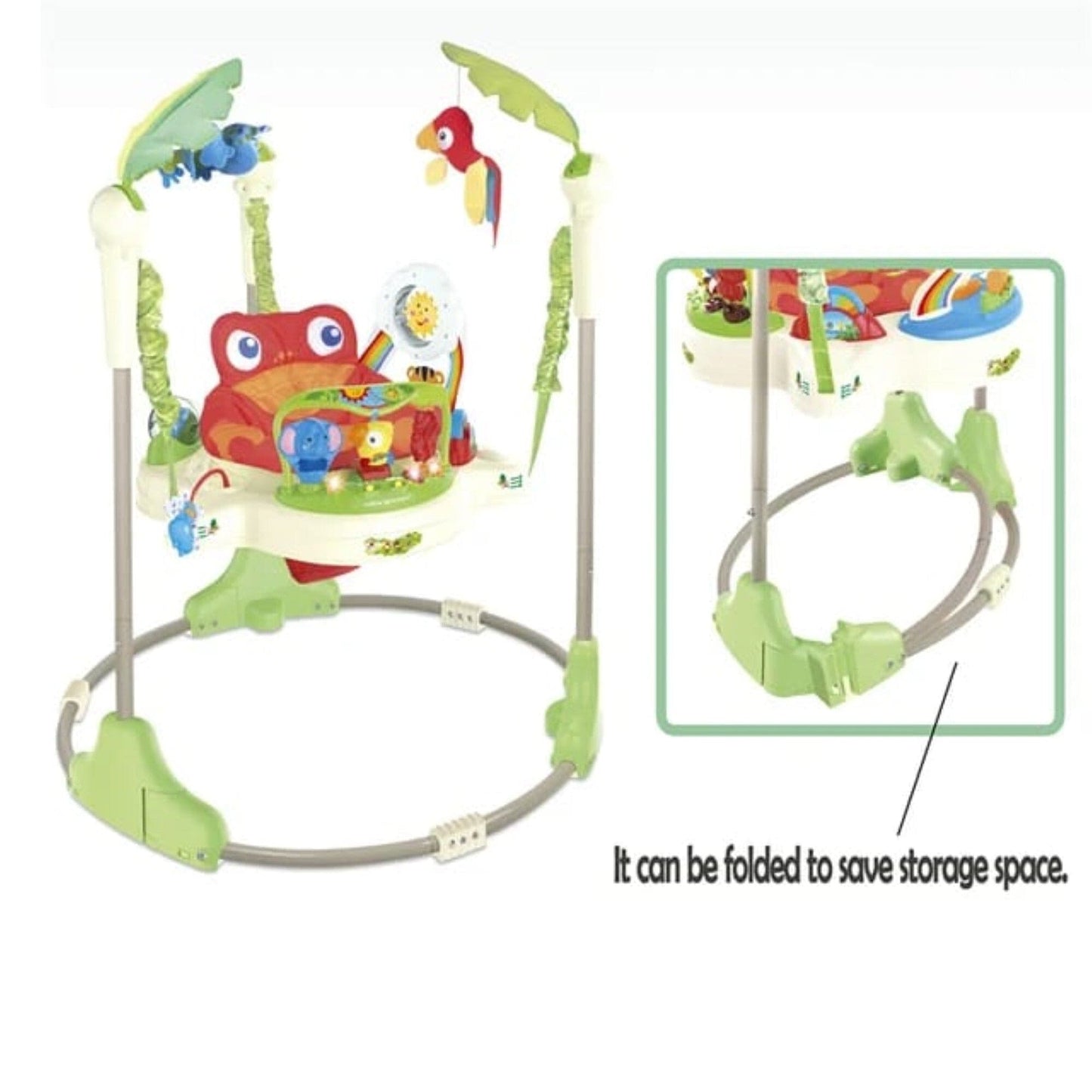 Pikkaboo Babies Pikkaboo Musical Frog Baby Jumperoo