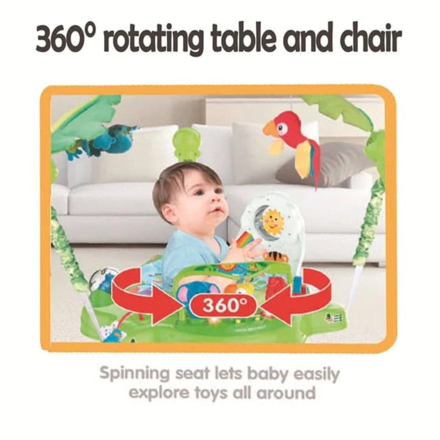 Pikkaboo Babies Pikkaboo Musical Frog Baby Jumperoo