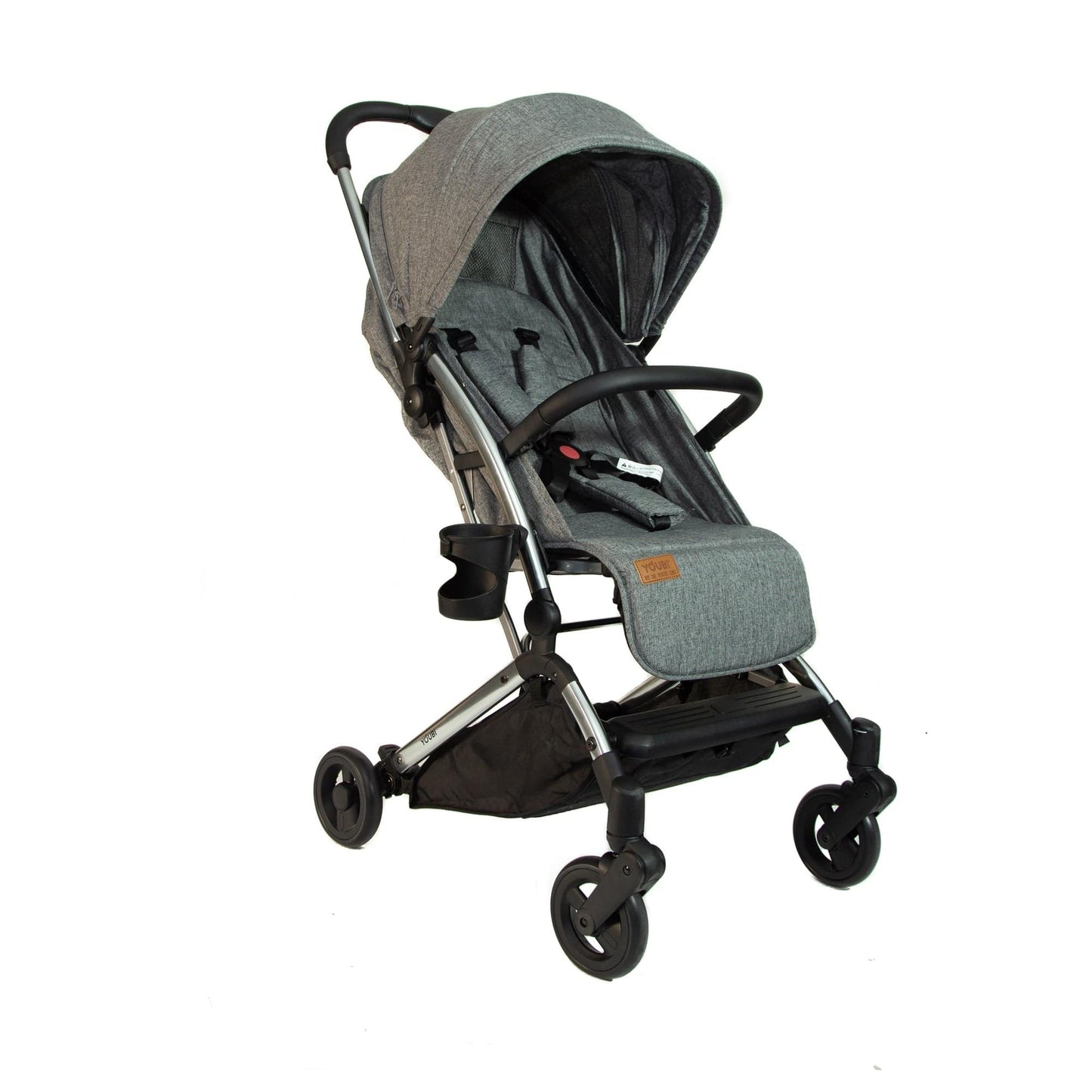 Pikkaboo Babies Youbi Toddler German Travel Light Stroller-Grey with New Born Attachment