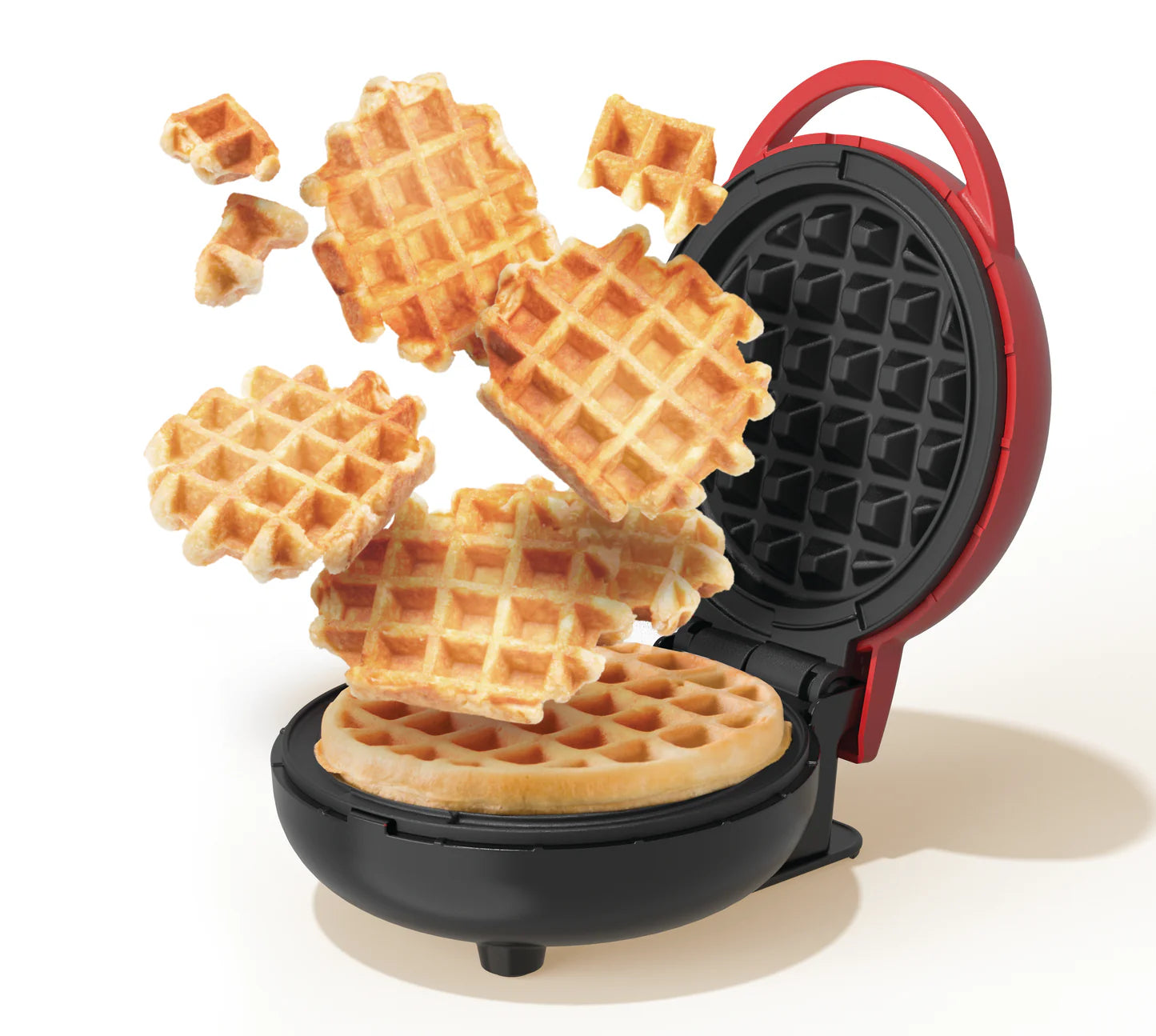 Nutricook Mini Waffle Maker Red