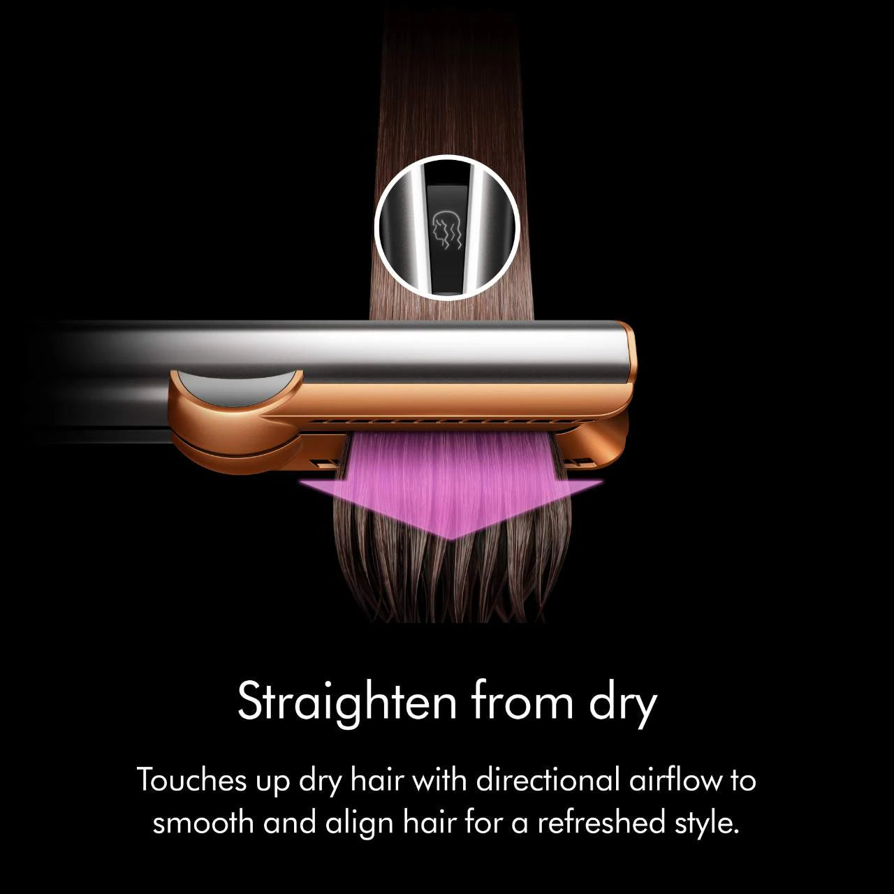 Dyson Airstrait straightener In Ceramic Pink