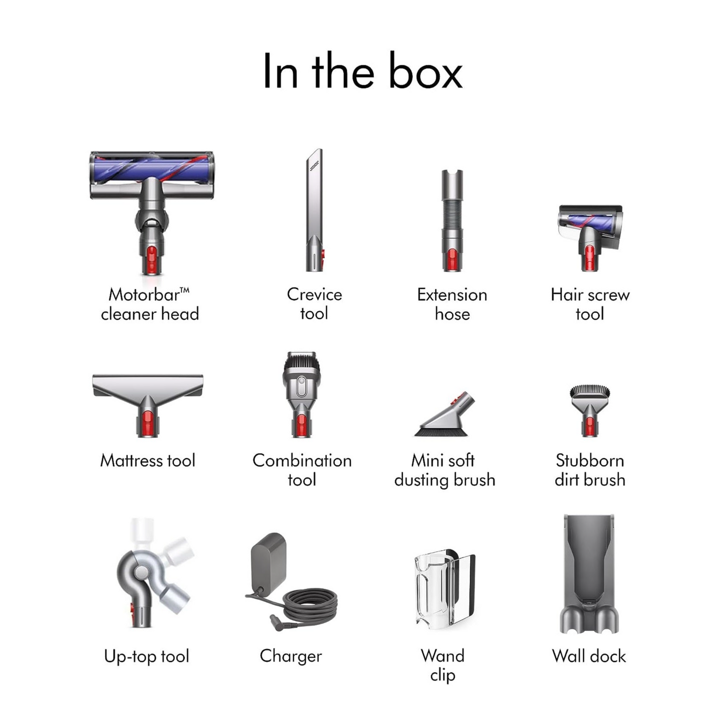 Dyson - V11 Extra Cordless Vacuum Cleaner - Nickel/Red - Large