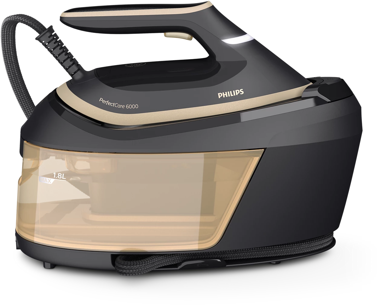 Philips 6000 Series PerfectCare Steam Iron 2400W, 1800mL PSG6064/86 - Black/Copper