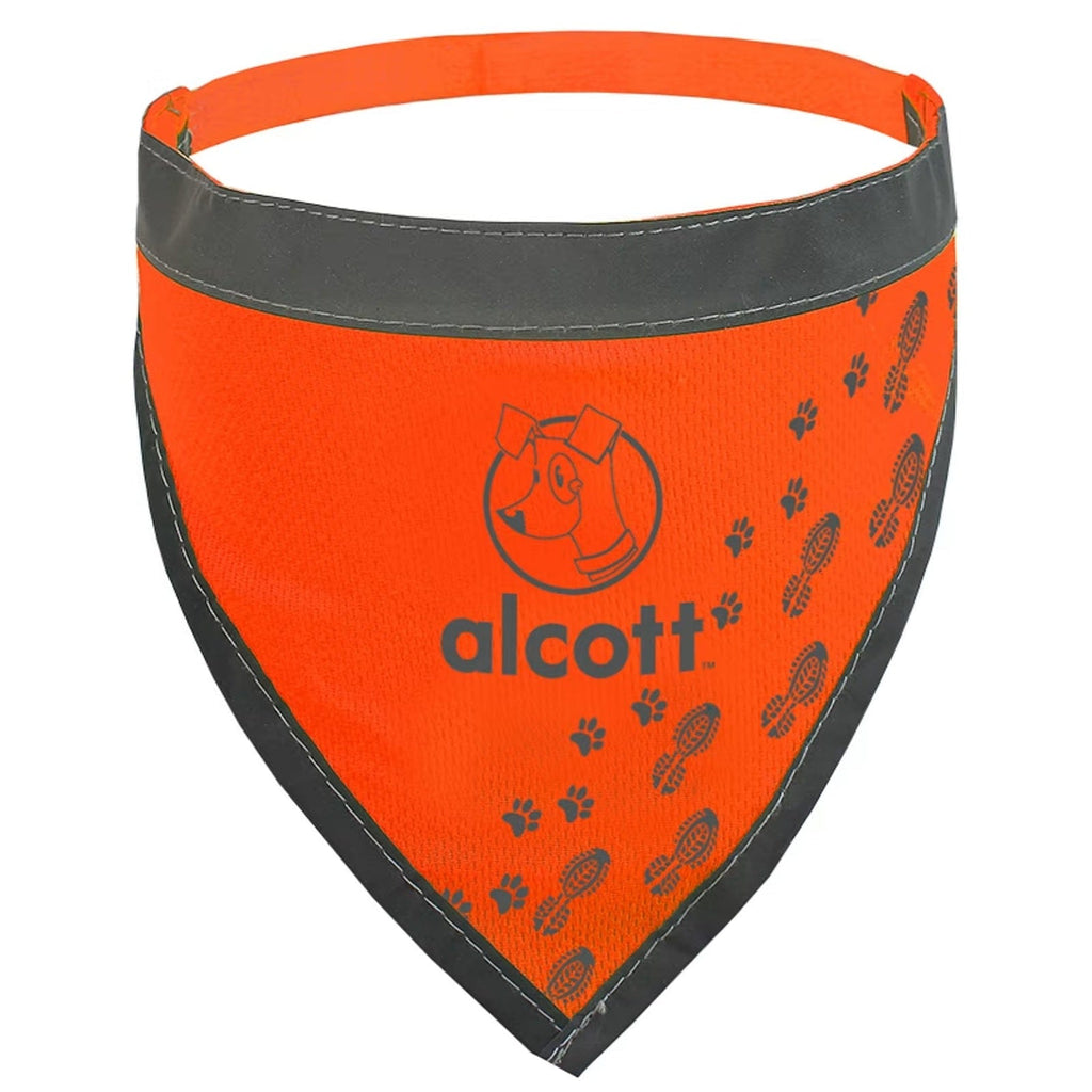 Alcott Pet Supplies Visibility Dog Bandana, Small - Neon Orange
