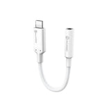 Alogic Electronics Alogic 10cm Elements Pro USB-C to 3.5mm Audio Adapter - White