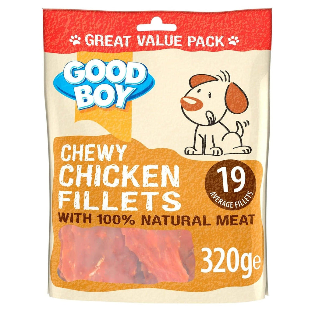 Armitage Pet Supplies Good Boy Chewy Chicken Fillets 320g Value Pack
