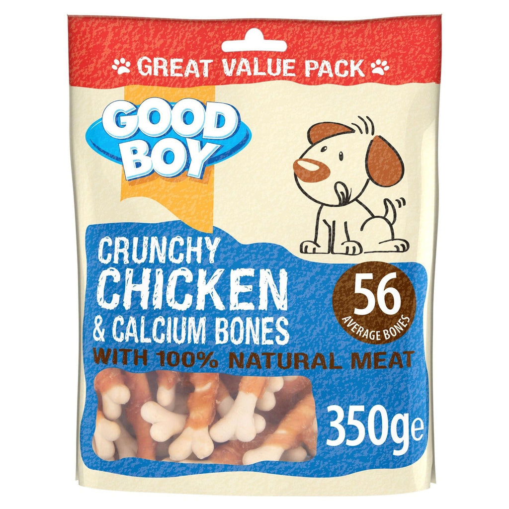 Armitage Pet Supplies Good Boy Chicken & Calcium Bones 350g Value Pack