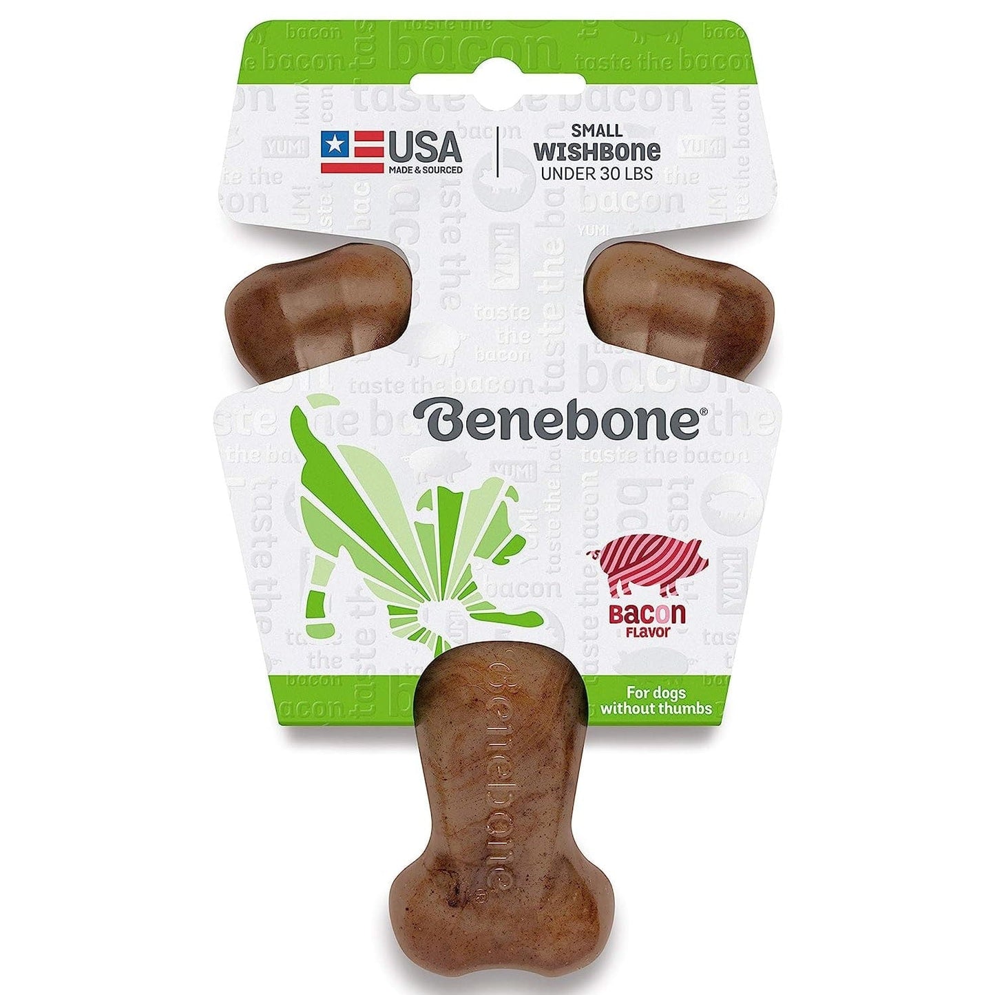 Benebone Pet Supplies Benebone Wishbone Bacon - Small