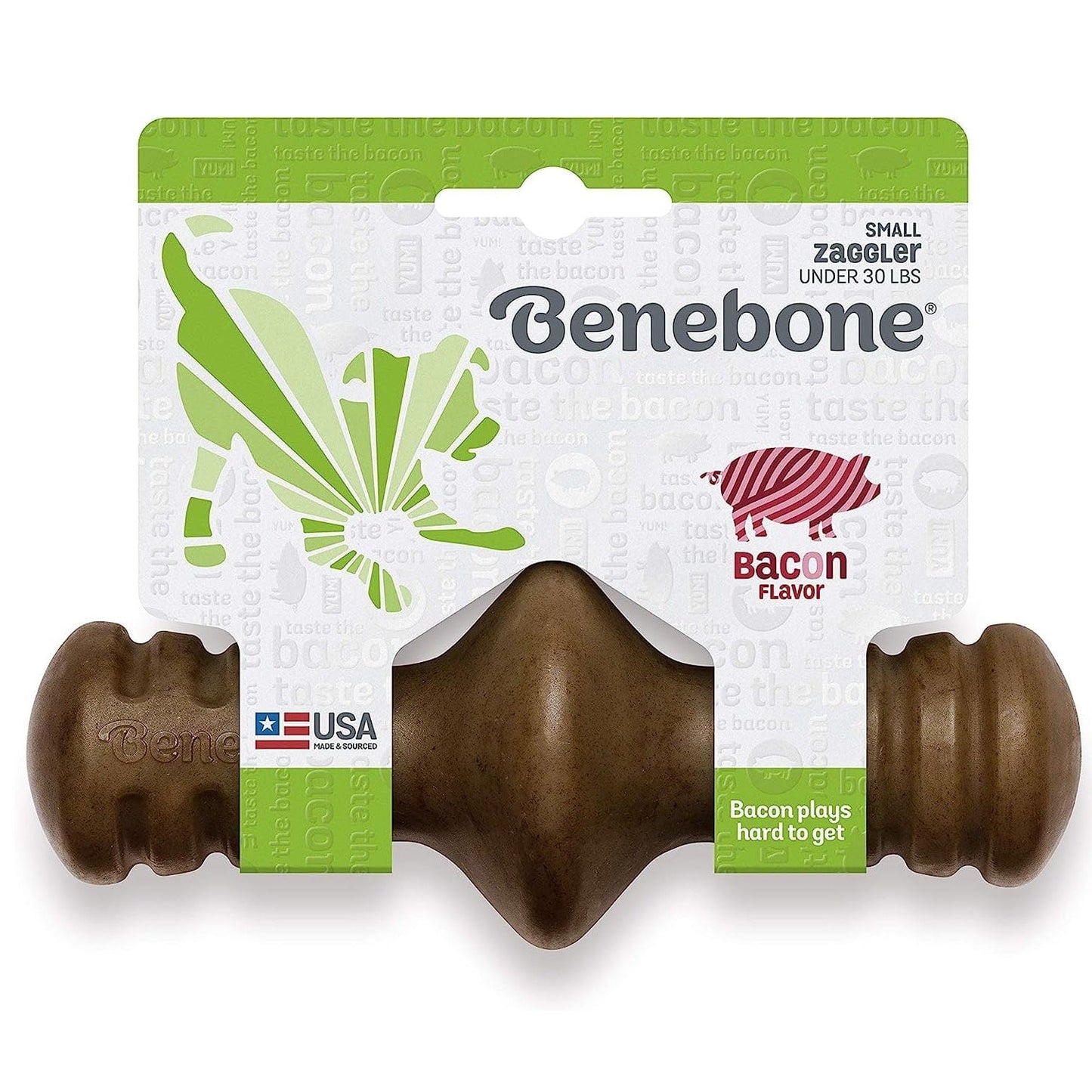 Benebone Pet Supplies Benebone Zaggler Bacon - Small