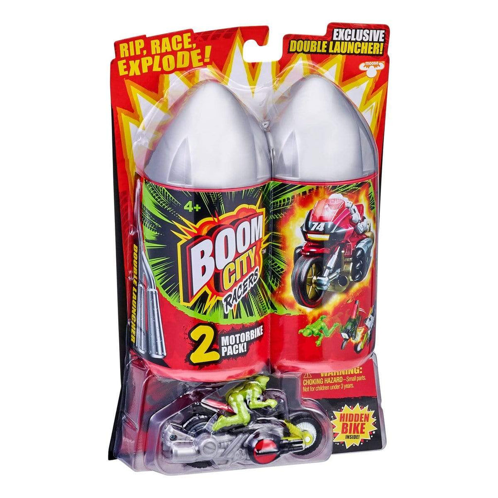 Boom City Toys Boom City Racers S2 Motorbikes 2Pk  – Asst2