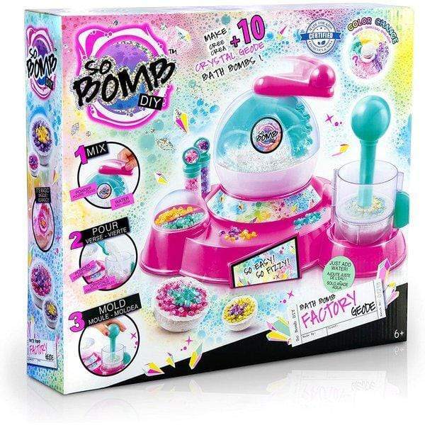 Canal Toys Toys Bath Bomb Factory Crystal Geode - 10 bath bomb