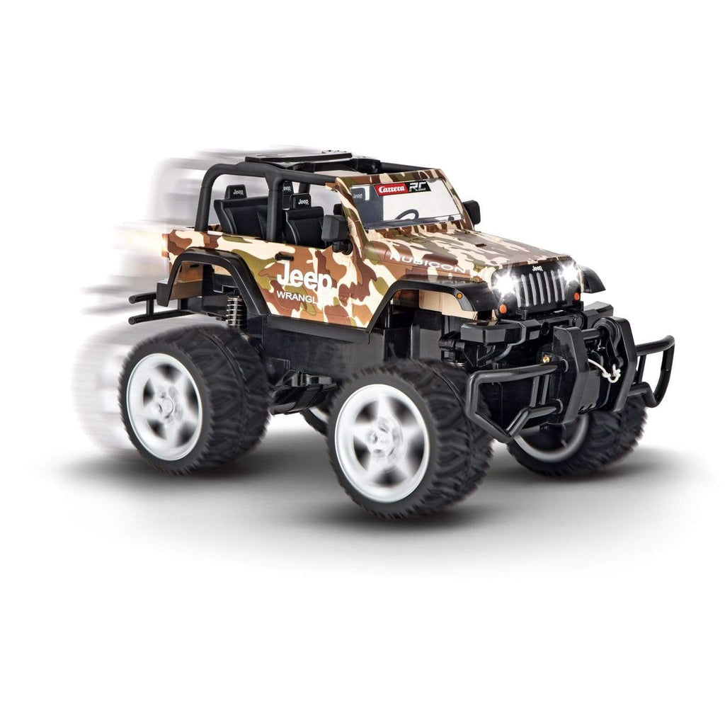 Carrera Toys R/C Jeep Wrangler Rubicon Camouflage 1:16