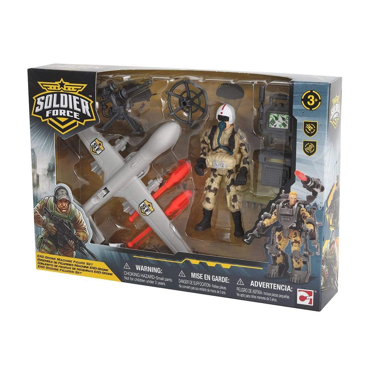 champei Toys Champei Soldier Force Exo-Drone Machine Figure Set