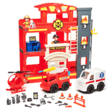 Chapmei Toys Chapmei Tiny Kiddom L&S Rescue Mission Fire station Playset