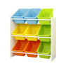 Class Home & Kitchen Class Kids' Toy Storage Organizer with 9 Plastic  Bright Color Bins, Small
