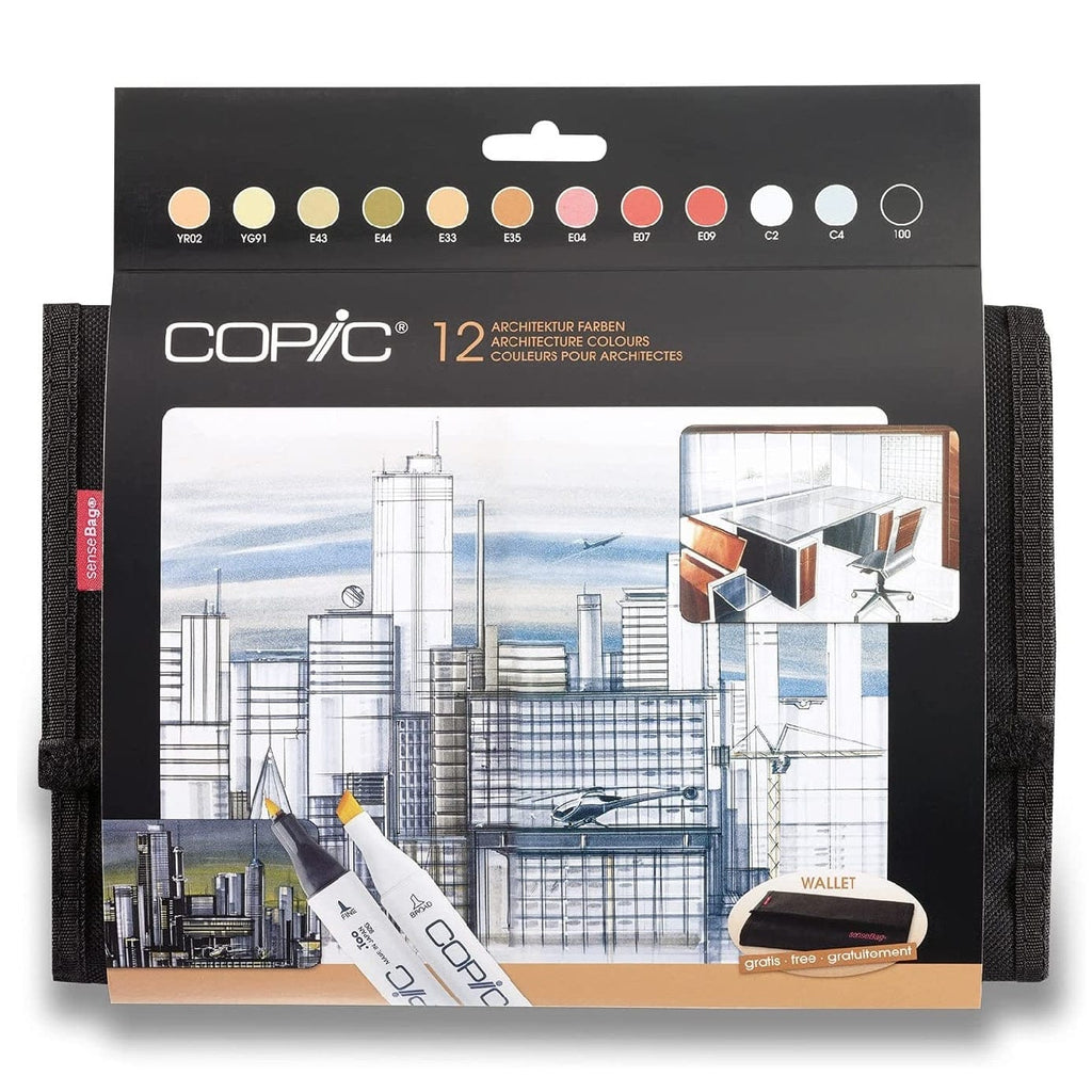 Copic Toys Copic Marker 12pc Colors sets in 24pc Wallet