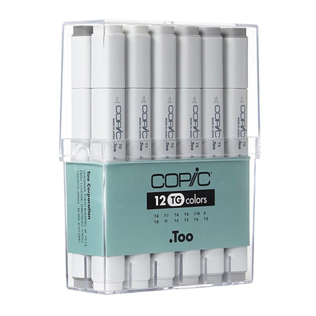 Copic Toys Copic Marker 12pc - Grey-Set "TG"