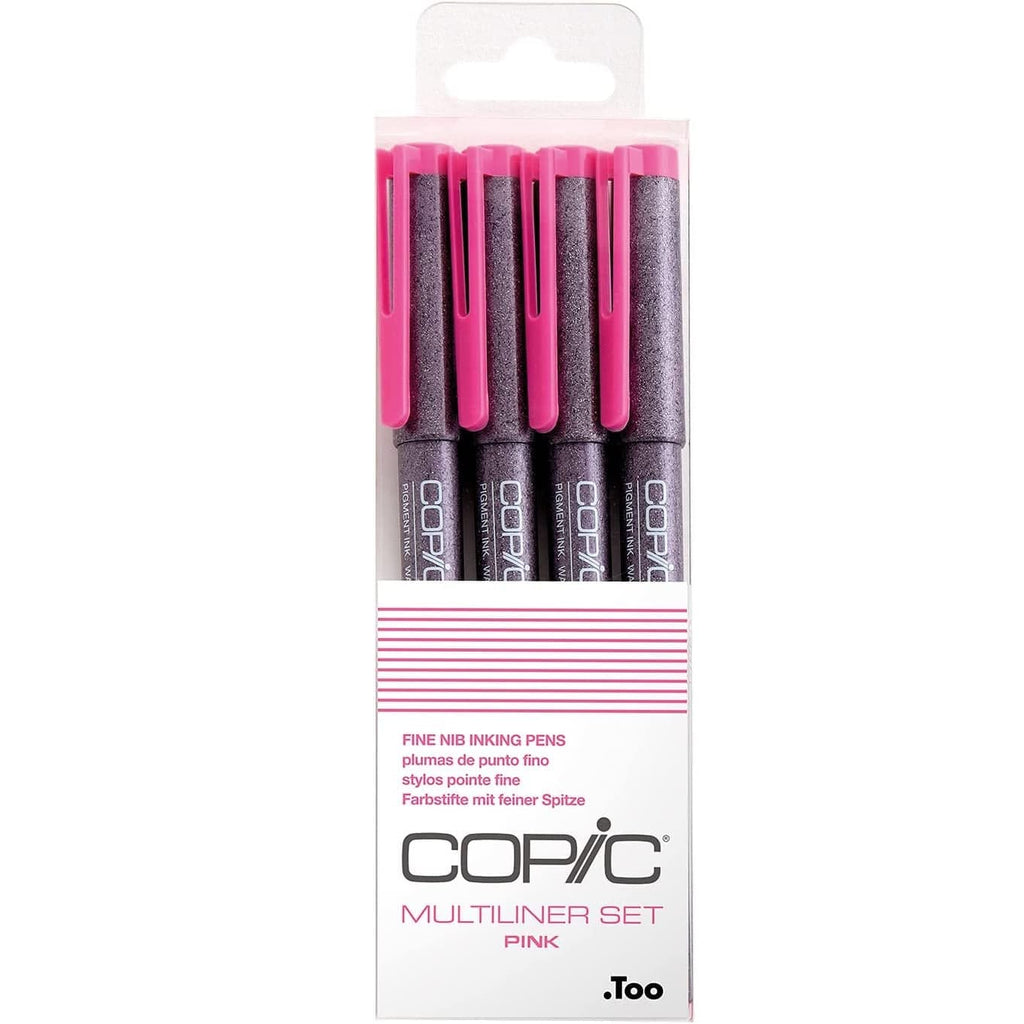 Copic Toys Copic Multiliner Pink Set 4St Sort. - ( 0.05, 0.1, 0.3 & 0.5mm)