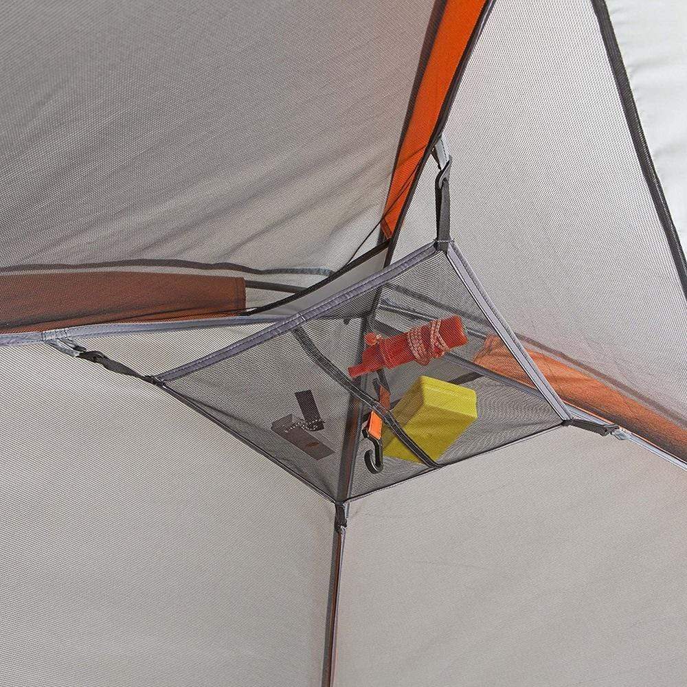 Core Equipment Outdoor CORE EQUIPMENT 4 Person Dome Tent - Grey/Orange | 4 Person Capacity | Durable 68D Polyester