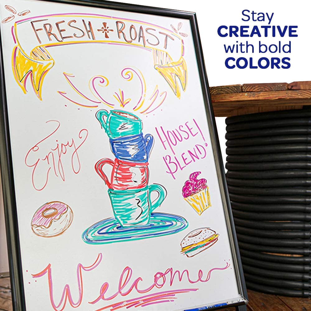 Crayola School Crayola Take Note Colored Dry Erase Markers Multi Color- 12 Pieces