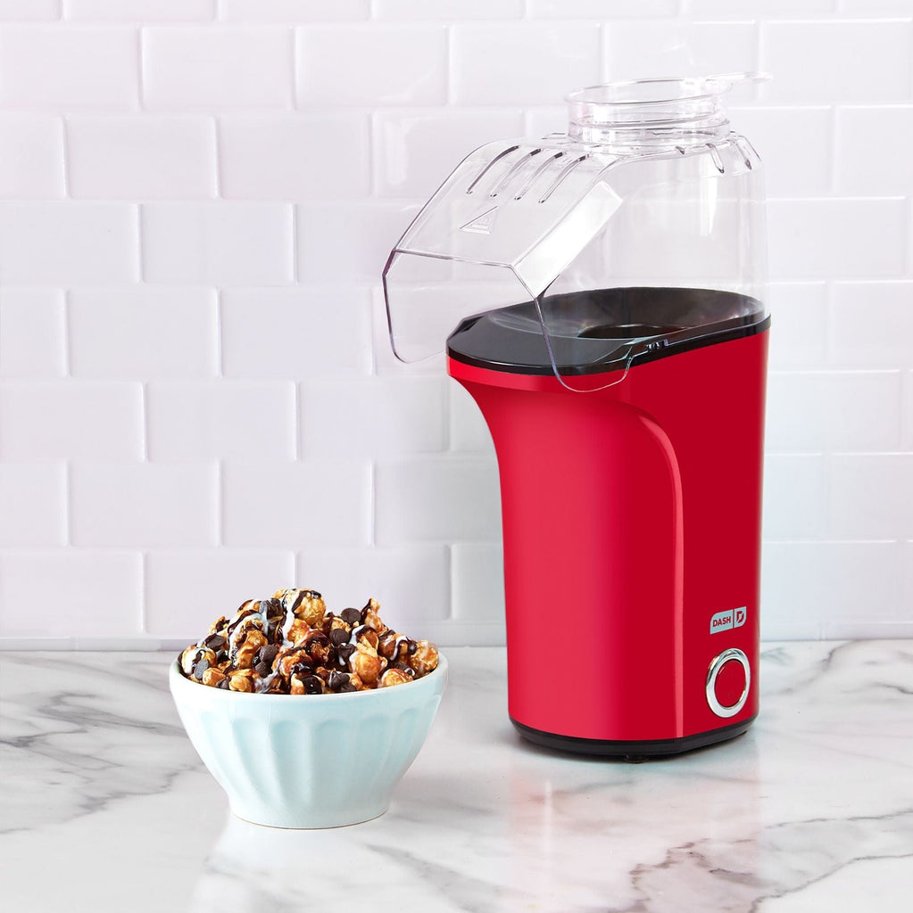 Dash Home & Kitchen Hot Air Popcorn Popper Maker - Red