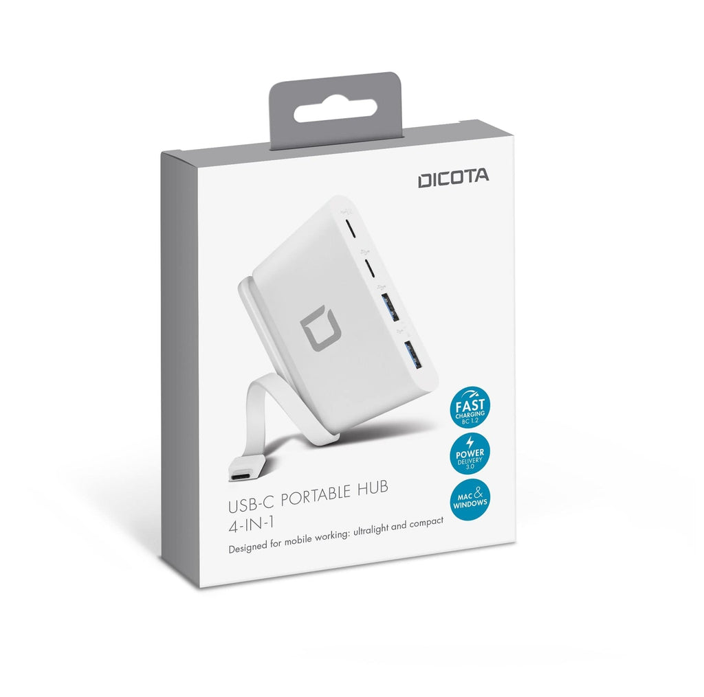 DICOTA Electronics DICOTA USB-C Portable Hub 4-in-1