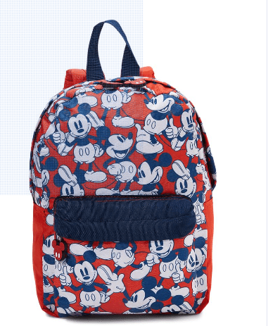 Back outlets to School Mickey Mouse BackPack