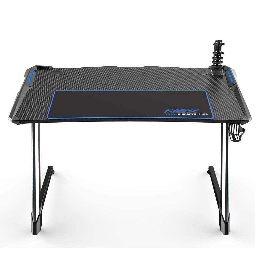 DXRACER DXRacer NEX Gaming Desk -TG - GDN001-NS-1 Black/Silver/Blue
