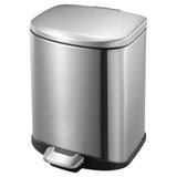 EKO Home & Kitchen EKO Della Stainless Steel Step Waste Bin with Soft Close Lid, 12-Liter
