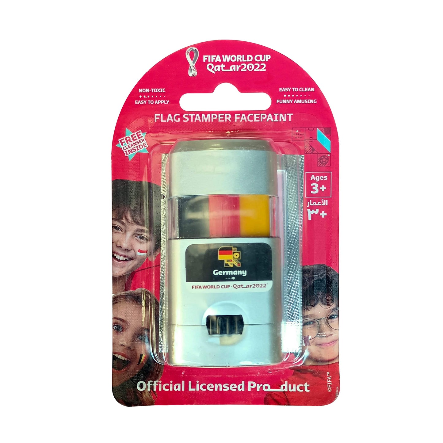 FIFA Toys FIFA Flag Stamper Non Toxic | Flag Face paint with free removing cream - GERMANY