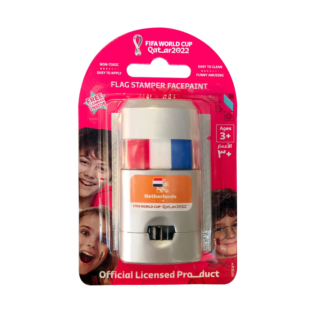 FIFA Toys FIFA Flag Stamper Non Toxic | Flag Face paint with free removing cream - NETHERLANDS