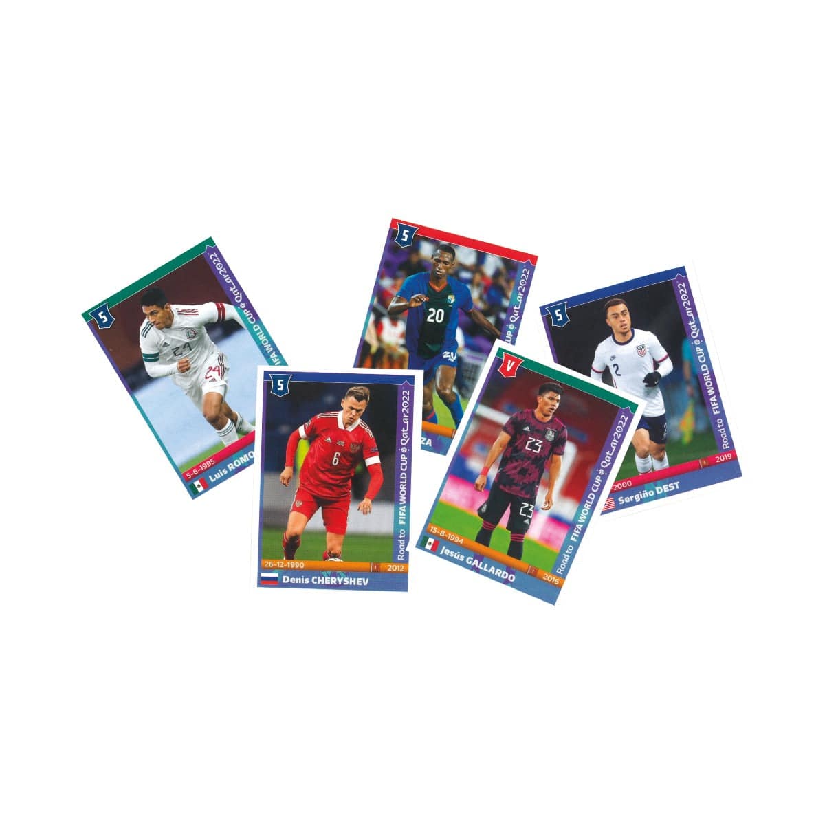 FIFA Toys Panini - Fifa Road to Qatar World Cup 2022 Players Sticker Collection (Pack of 1 x 5)