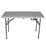 Flitit Outdoor Plastic Folding Picnic Table With Metal Legs