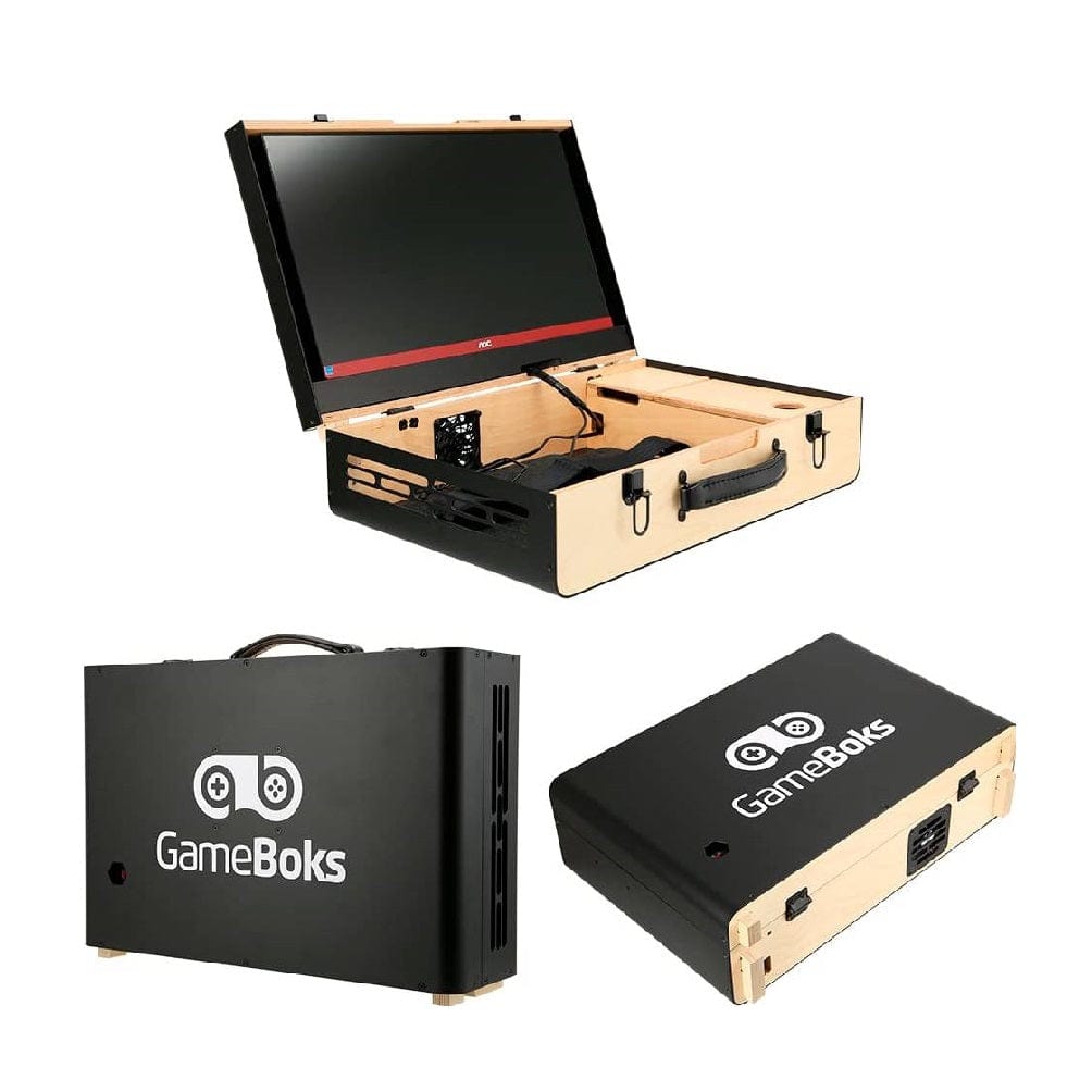 GameBoks II Gaming Premium Portable Gaming Case with AOC 144 HZ Refresh rate Gaming Monitor Full HD
