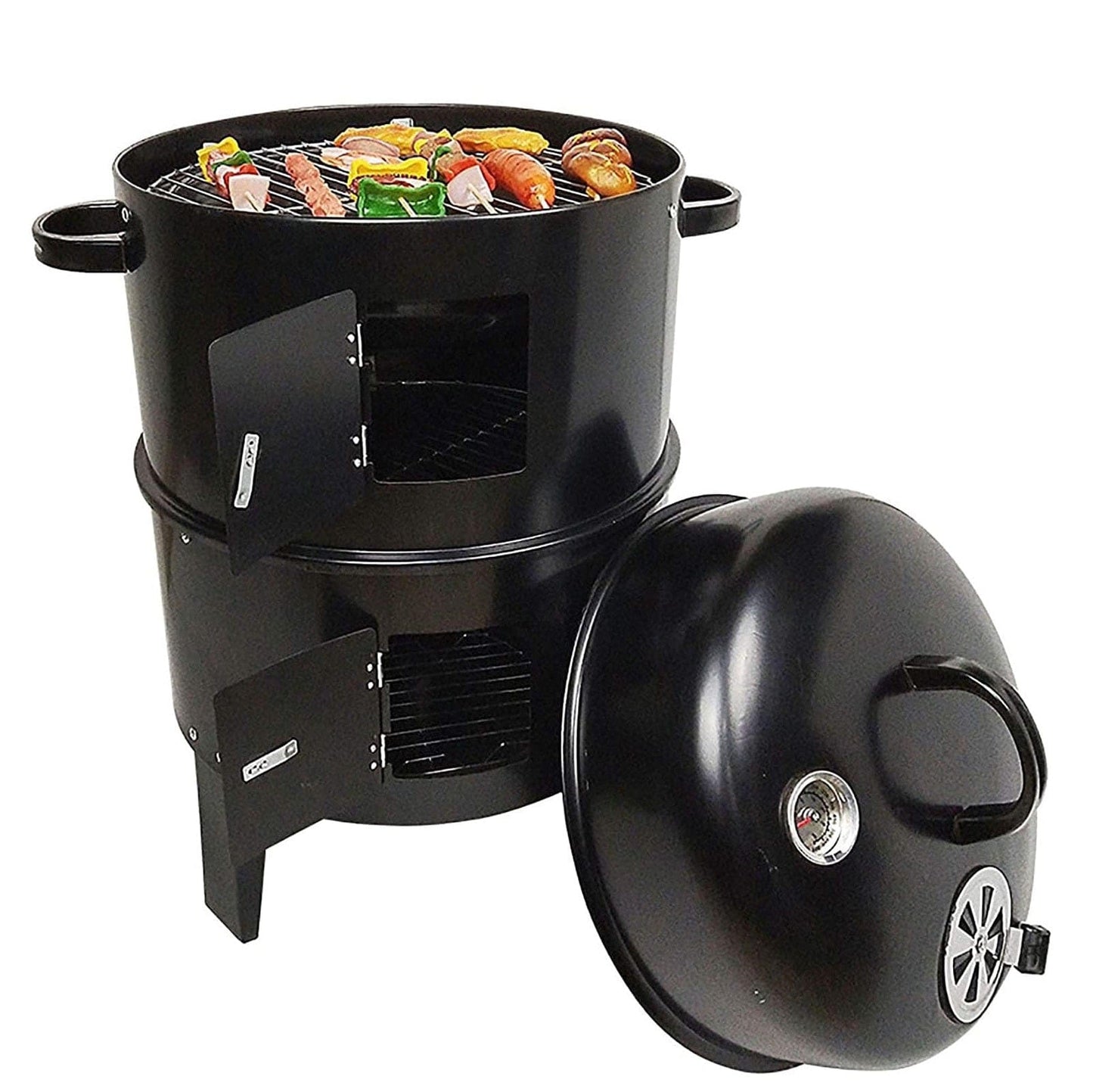 Generic Outdoor Barrel BBQ smoker oven Grill 3in1
