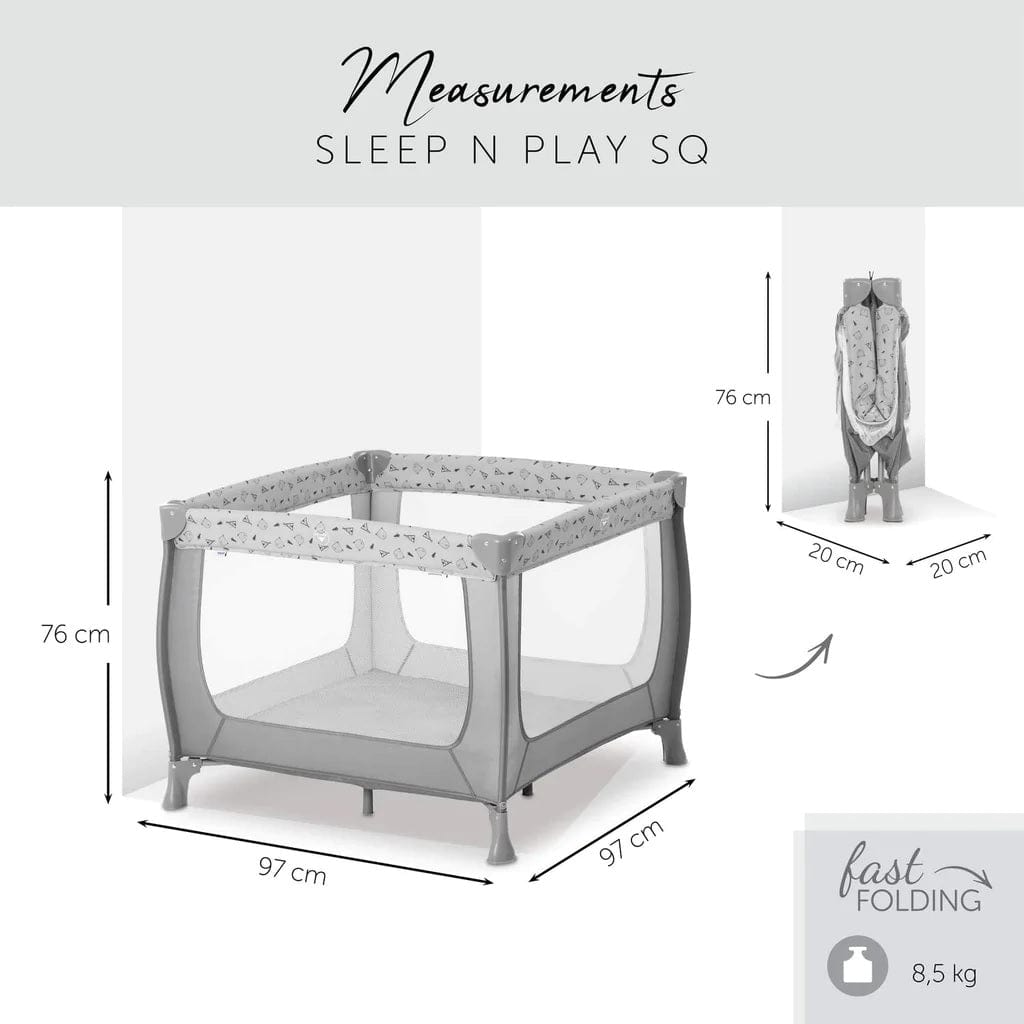 Hauck Babies Hauck - Sleep N Play SQ - Grey