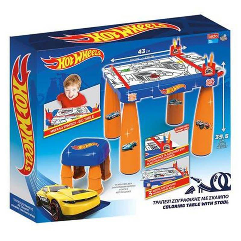 Hot Wheels Hot Wheels Big Coloring Table Play Set