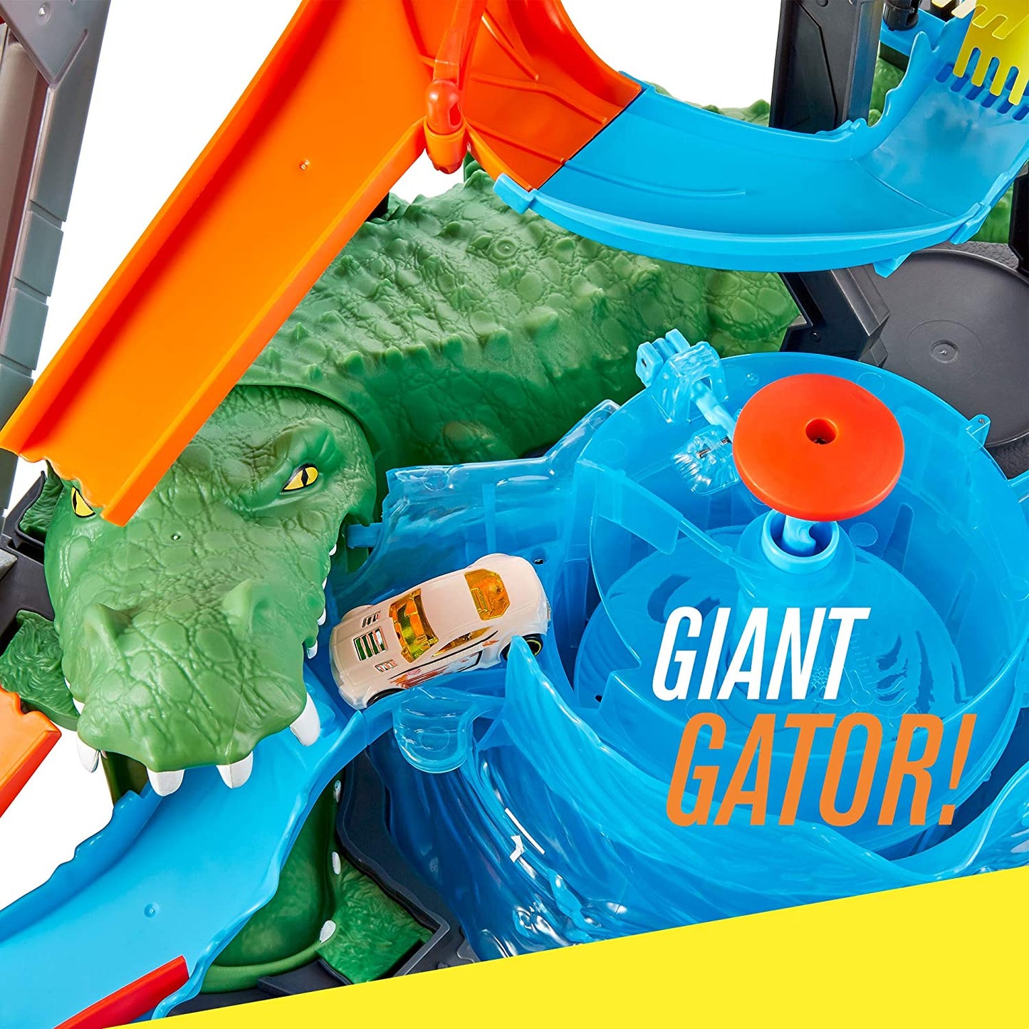 Hot Wheels Toys HOT WHEELS COLOR SHIFTERS ULTIMATE GATOR CAR WASH PLAYSET